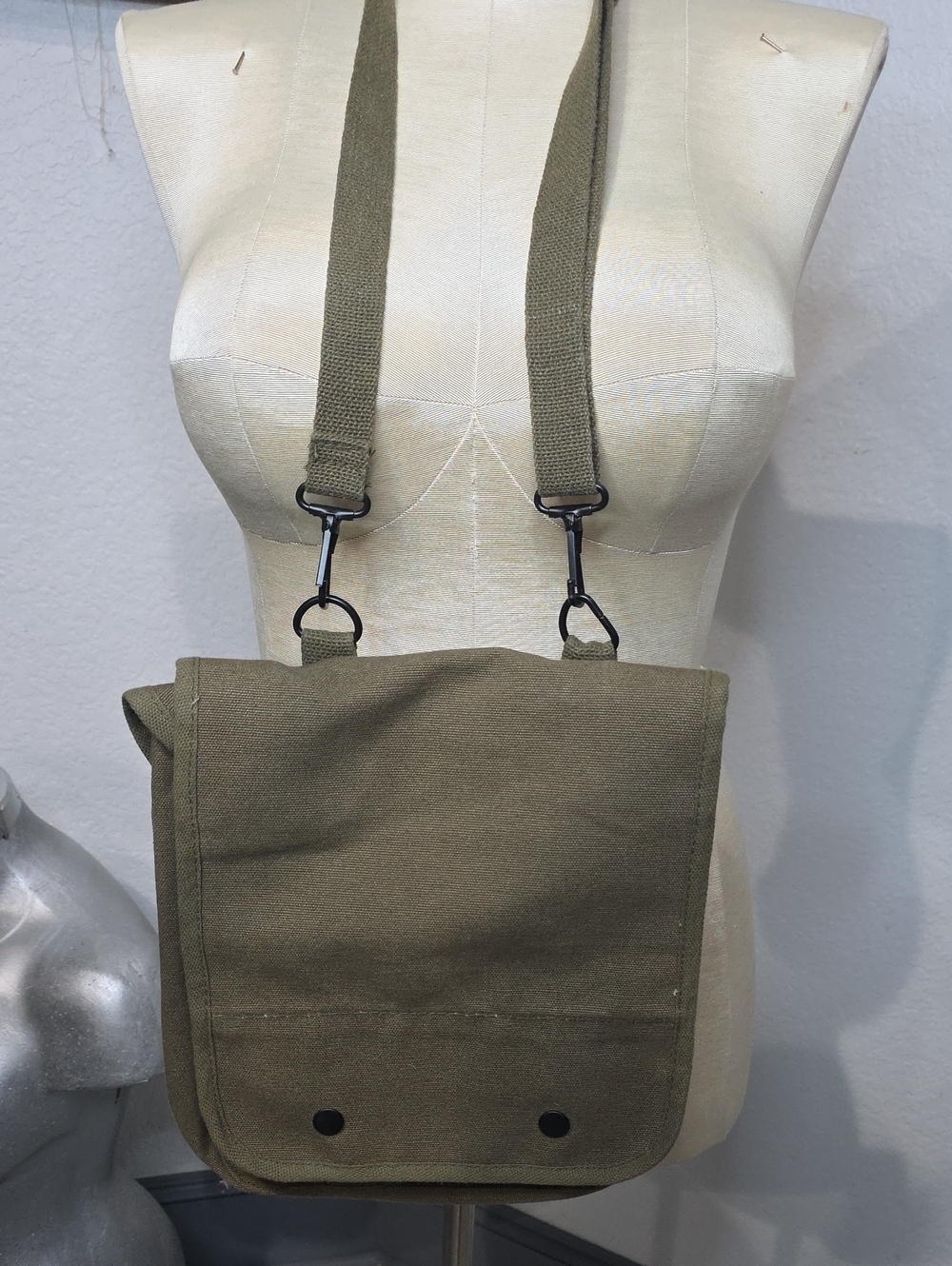 ROTHCO Olive Green Canvas Crossbody Messenger Bag